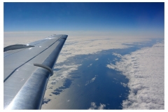 Flug Richtung Norden